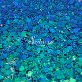 From The Sea Chameleon Chunky Glitter - Blue Glitter / Green Glitter